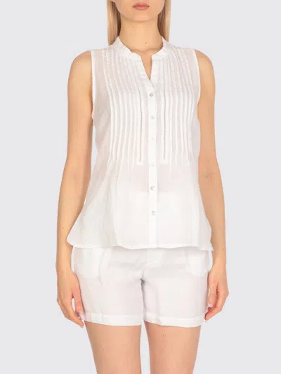 120% Lino Camicia  Donna Colore Avorio