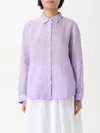 120% Lino Shirt  Woman Color Lilac In Purple