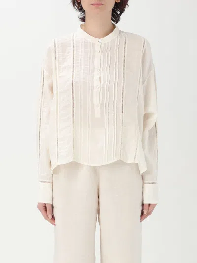120% LINO SHIRT 120% LINO WOMAN COLOR MILK,G71919246