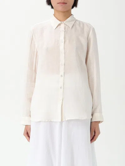 120% Lino Shirt  Woman Color Milk In White
