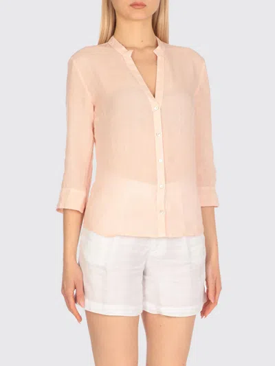 120% Lino Camicia  Donna Colore Rosa