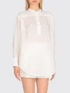 120% Lino Camicia  Donna Colore Bianco