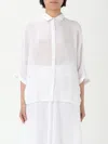 120% Lino Shirt  Woman Color White