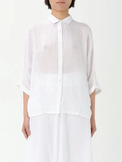 120% Lino Shirt  Woman Color White