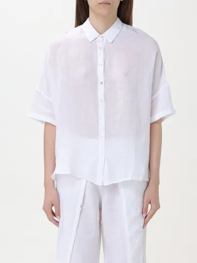 120% Lino Shirt  Woman Color White