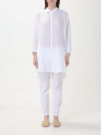 120% Lino Shirt  Woman Color White