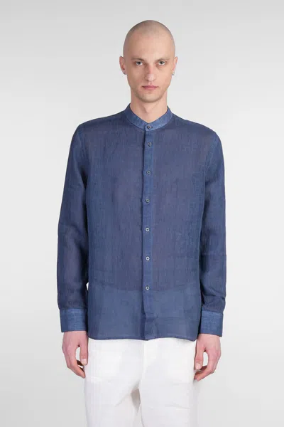 120% Lino Shirt In Blue