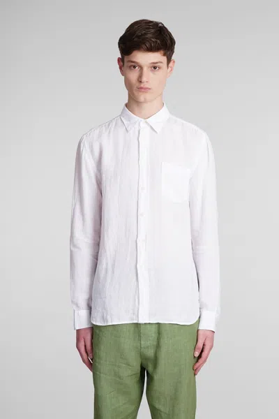 120% Lino Shirt In White Linen