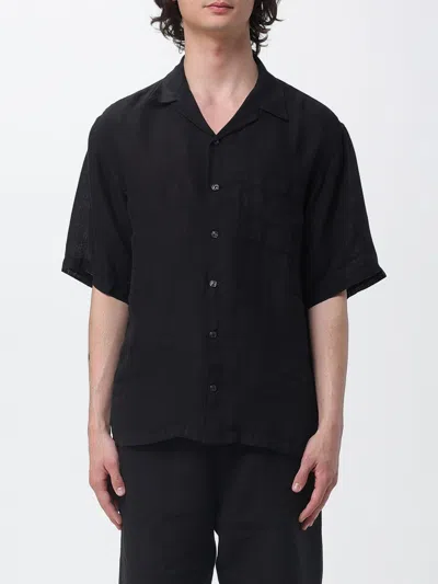 120% Lino シャツ  メンズ カラー ブラック In Black