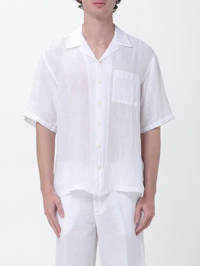 120% Lino シャツ  メンズ カラー ホワイト In White