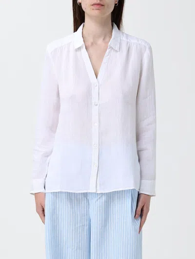 120% Lino Shirt  Woman Color White