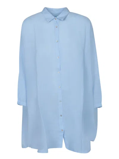 120% Lino Shirts In Blue