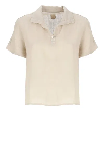 120% Lino Shirts In Beige