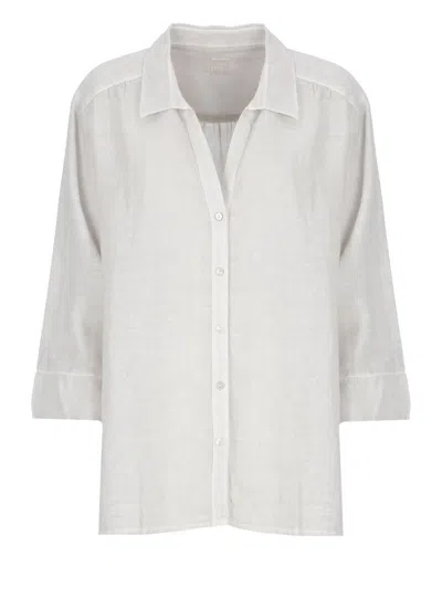 120% Lino Shirts In Gray