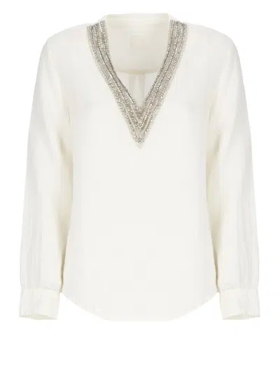 120% Lino Shirts In Beige