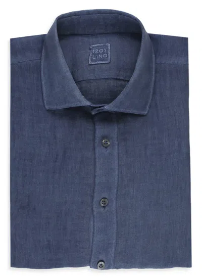 120% Lino Shirts Blue