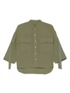 120% Lino Shirt In Green Linen In Green