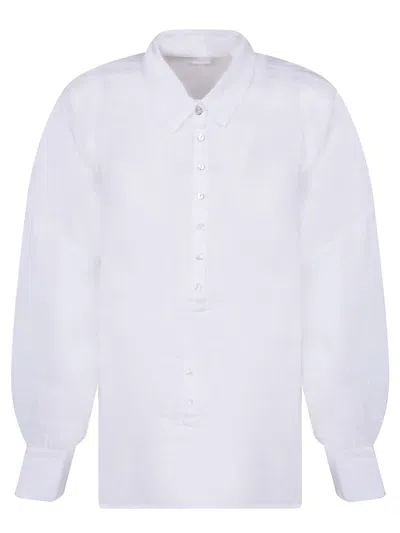 120% Lino White Linen Shirt