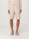120% Lino Linen Bermuda Shorts In Neutral