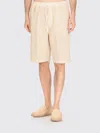 120% Lino Shorts With Drawstring In Neutral