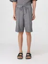 120% Lino Short  Men Color Grey