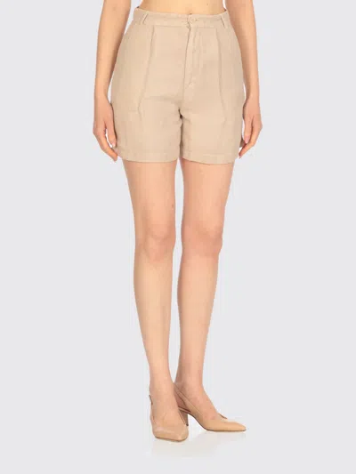 120% Lino Pantaloncino  Donna Colore Beige