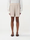 120% Lino Linen Shorts In Sand