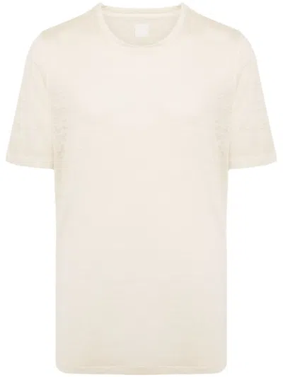 120% Lino Short-sleeved Linen Shirt In Neutrals