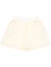 120% Lino Broderie-anglaise Shorts In Neutral