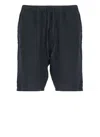 120% Lino Linen Bermuda Shorts In Black