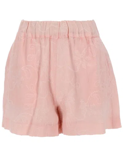 120% Lino Shorts In Lino In Multi