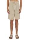 120% Lino Shorts With Drawstring