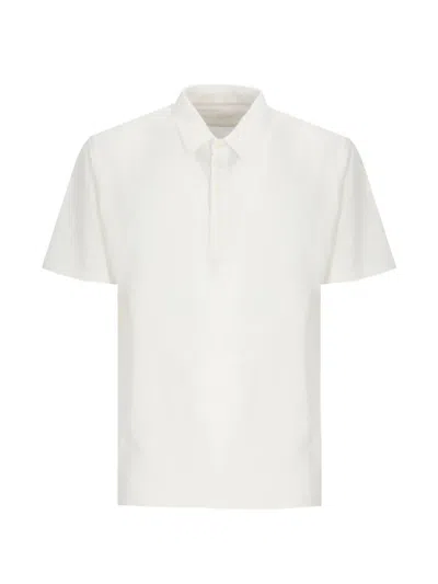 120% Lino Short-sleeved Polo Shirt In Blue