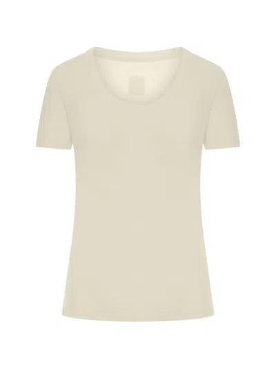 120% Lino Short-sleeves T-shirt In Burgundy