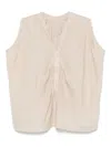 120% Lino Sleeveless Top In Neutral
