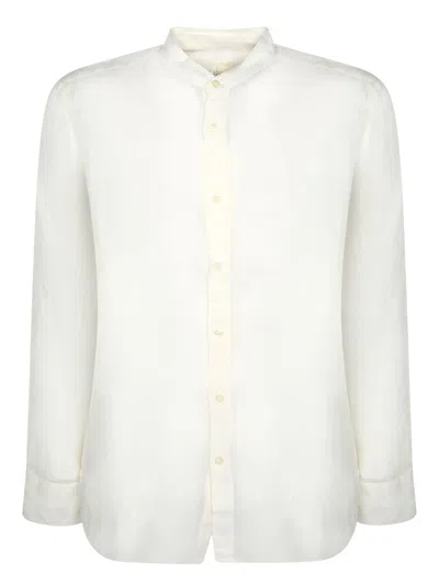 120% Lino Slim Fit Latte Linen Shirt
