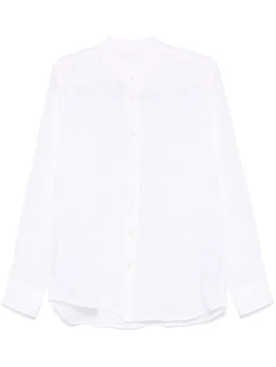120% Lino Slim-fit Shirt In White