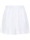 120% Lino Linen Shorts In White