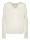 120% Lino Sweaters In White