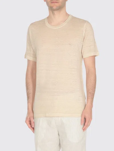 120% Lino T-shirt  Uomo Colore Beige