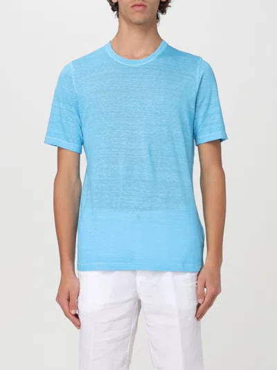 120% Lino T-shirt  Men Color Blue