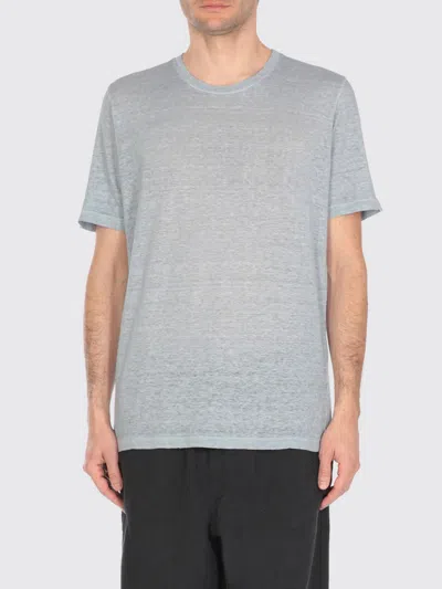 120% Lino T-shirt  Uomo Colore Azzurro