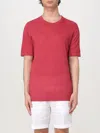 120% Lino T-shirt  Men Color Red In Rot