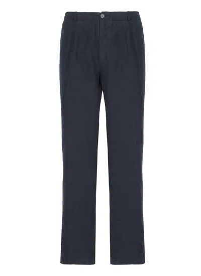120% Lino Trousers In Blue