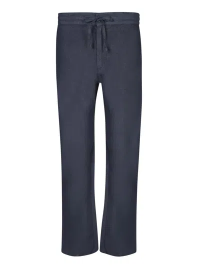 120% Lino Blue Linen Trousers