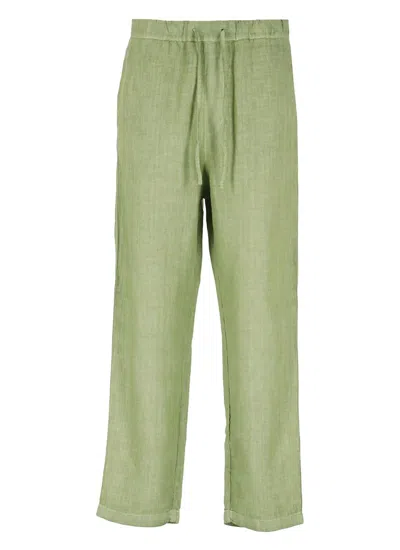 120% Lino Trousers Green