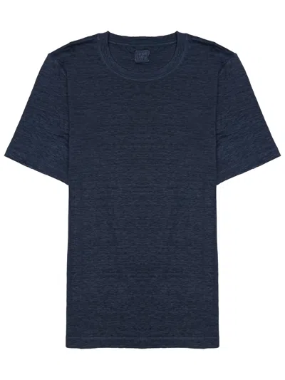 120% Lino T-shirt In Lino In Blue