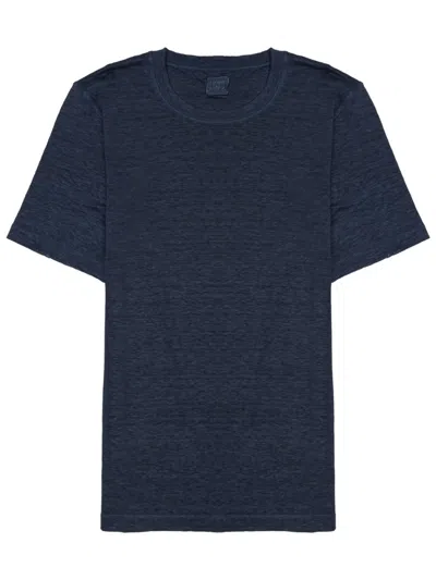 120% Lino T-shirt In Lino In Blue