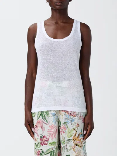 120% Lino T-shirt Woman  In White