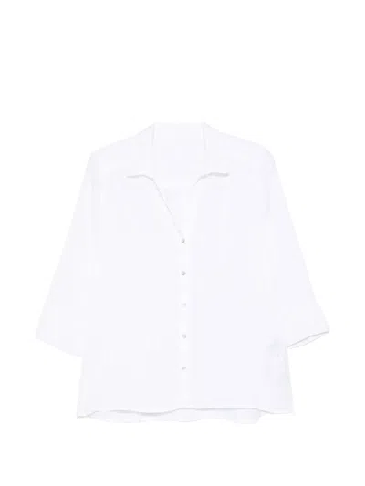 120% Lino White Linen Shirt